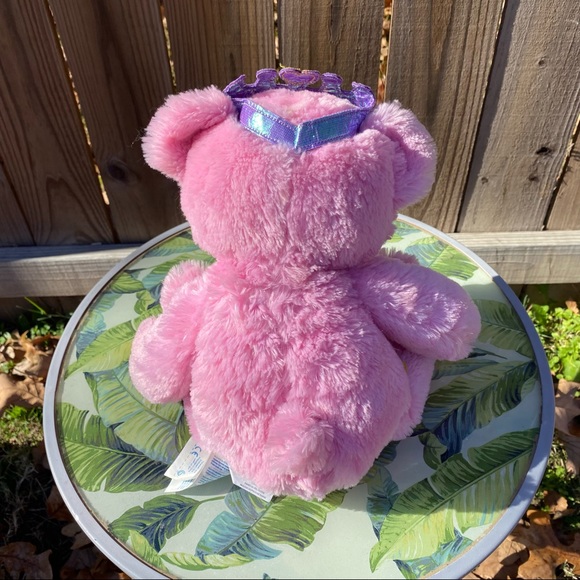 Build A Bear Workshop BABW Disney Princess Pink Bear with Crown Plush Stuffed - Picture 4 of 6